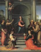 Fra Bartolommeo The Annunciation with Saints Margaret Mary Magdalen Paul John the Baptist Jerome and Francis (mk05) china oil painting reproduction